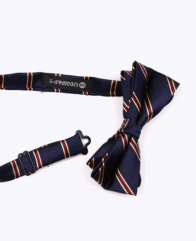 Fliege Blau Herren gestreift aus Polyester «Edmond»