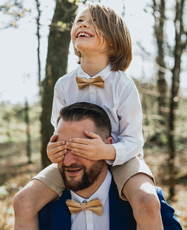 Noeud Papillon Doré n°2 Enfant en Polyester «Jules»