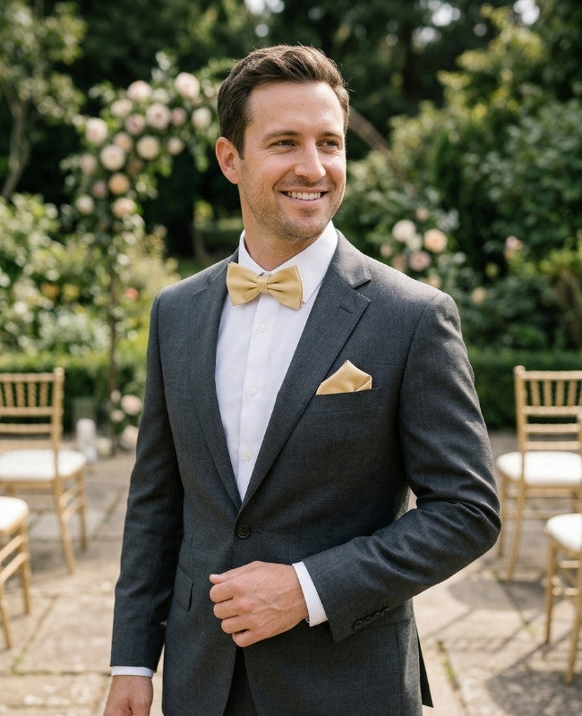Fliege Gelb Nr. 2 Herren aus Polyester «Anatole»