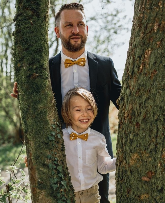 Fliege Liberty Gelb Herren Baumwolle «Gaspard»