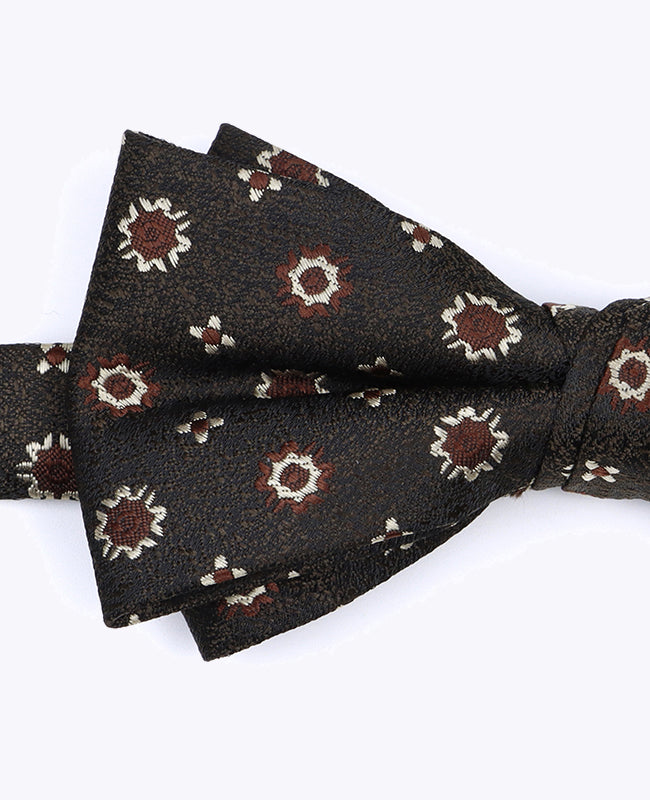 Fliege Braun Nr. 1 mit Muster Herren aus Polyester «Edmond»