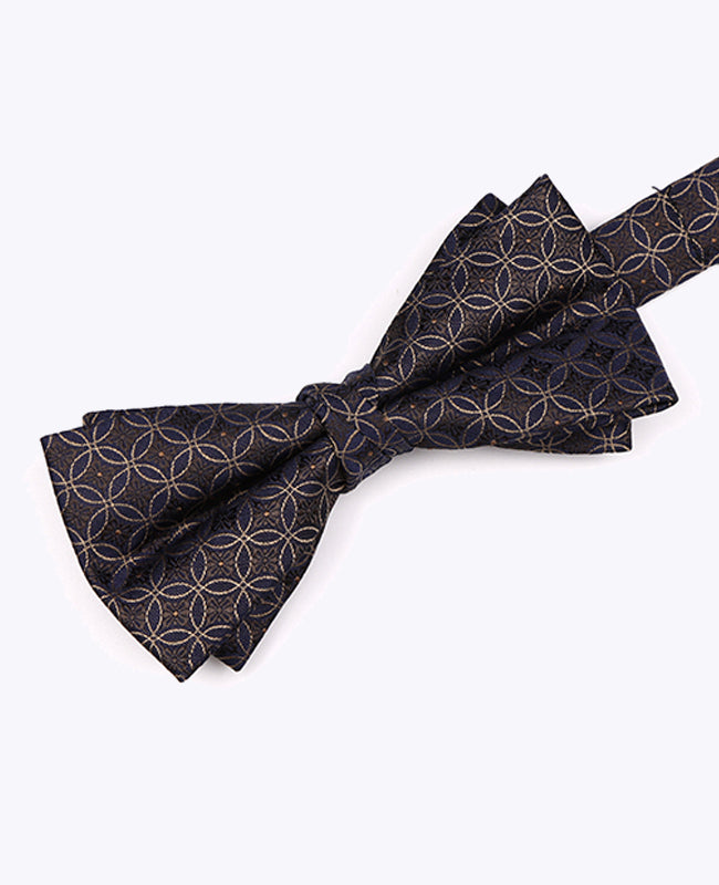 Fliege Braun n°3 mit Muster Herren aus Polyester «Edmond»