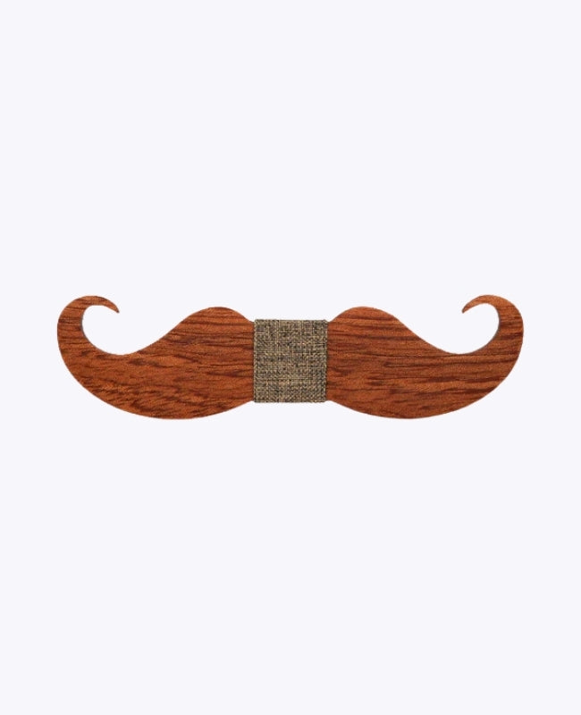 Noeud Papillon Marron Homme en Bois «Hippolyte»