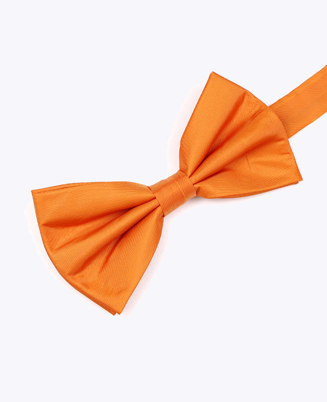 Fliege Orange Herren aus recyceltem Polyester «Marin»