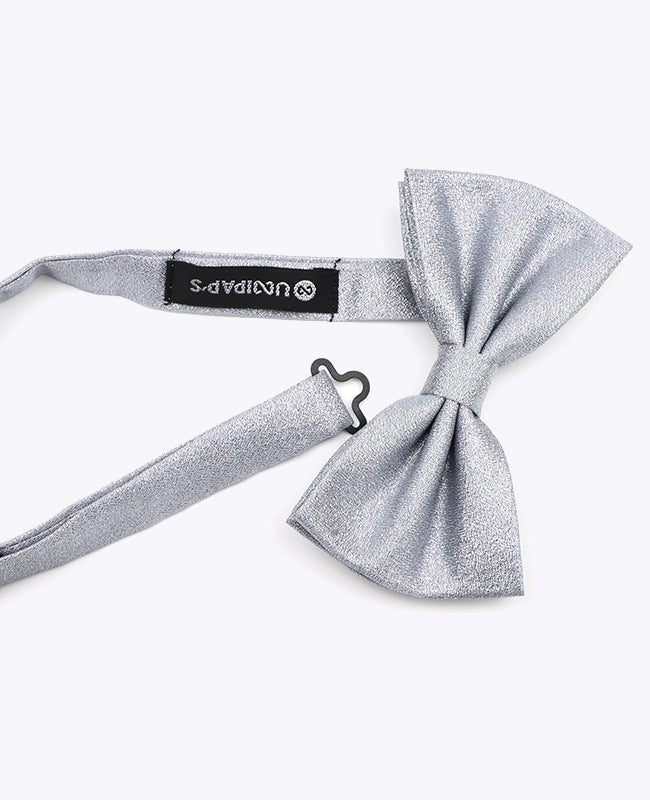 Fliege Silber Glitzer Nr.2 Herren aus Polyester | Isidore - Unipap's