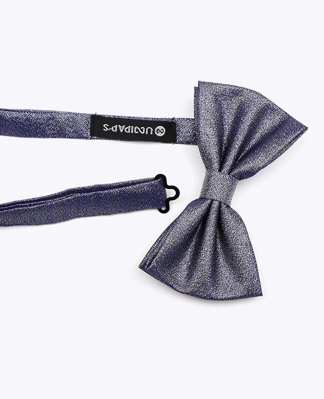 Glitzer-Fliege Blau n°1 Herren aus Polyester | Isidore - Unipap's