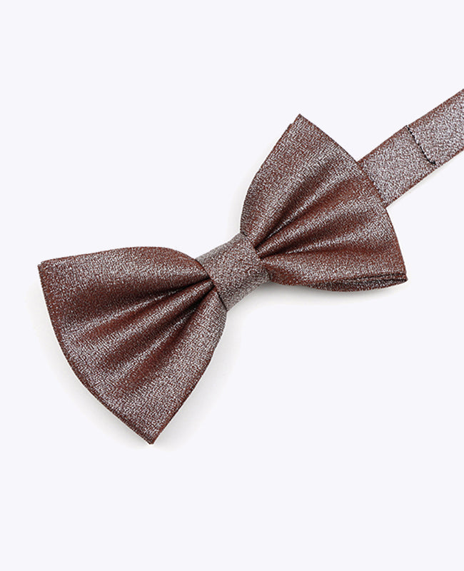Glitzer-Fliege Braun n°1 Herren aus Polyester | Isidore - Unipap's