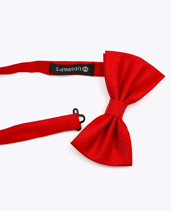 Glitzer-Fliege Rot Nr. 1 Herren aus Polyester | Léonard - Unipap's