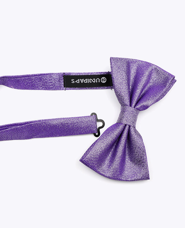 Glitzer-Fliege Violett n°2 Herren aus Polyester | Isidore - Unipap's