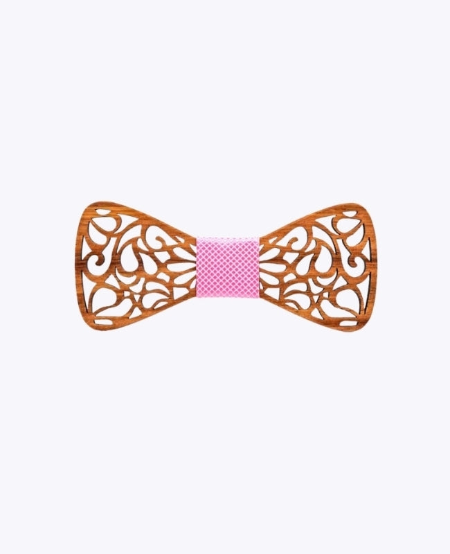 Fliege Rosa Kinder aus Holz „Hercule"