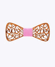 Fliege Rosa Herren aus Holz „Hercule