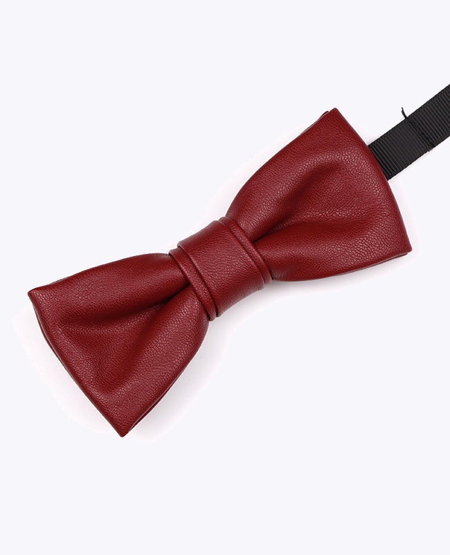 Fliege Rot Herren Leder «Achille»