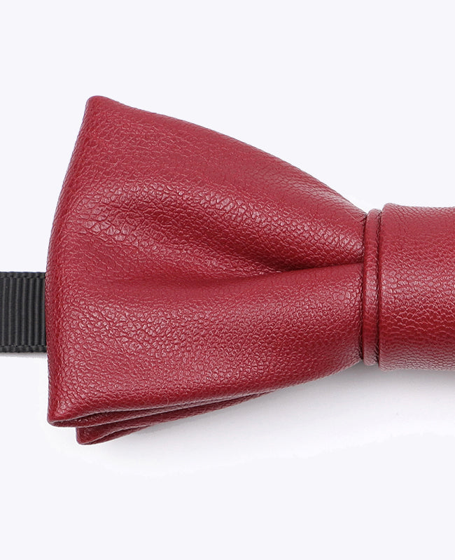 Fliege Rot aus Leder «Achille»