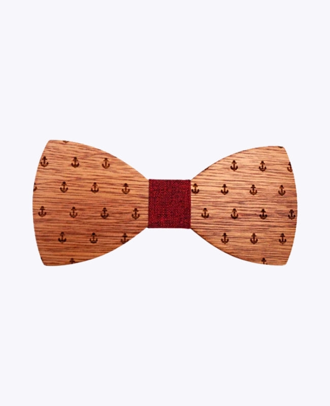 Fliege Rot Herren aus Holz „Côme"