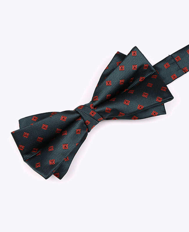 Fliege Grün mit Muster Herren aus Polyester «Edmond»