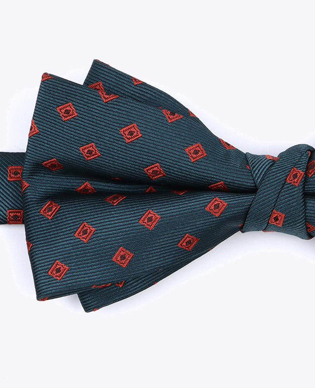 Fliege Grün Herren gemustert aus Polyester «Edmond»