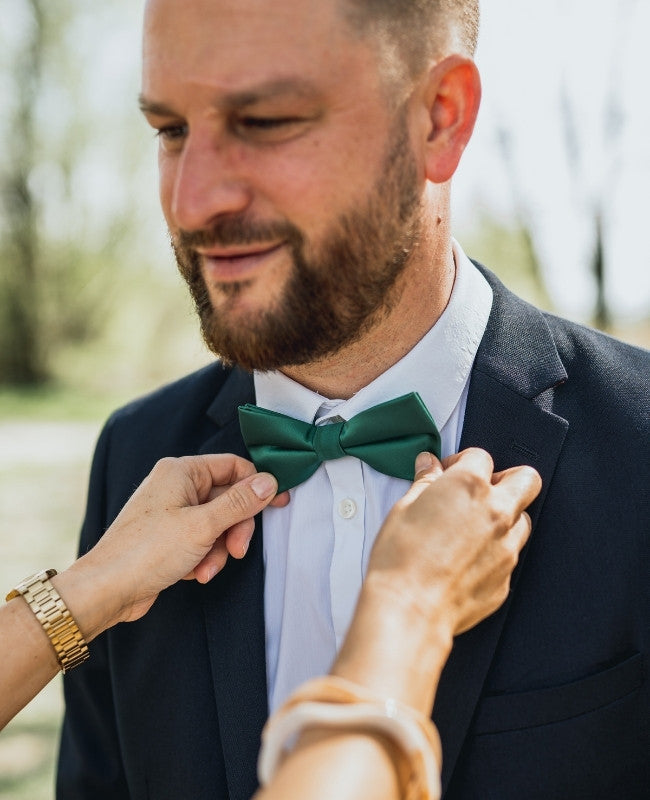 Fliege Grün Nr. 1 Herren aus Polyester «Jules»