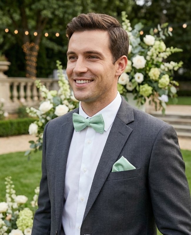 
Fliege Grün n°1 Herren Polyester «Lucien»
