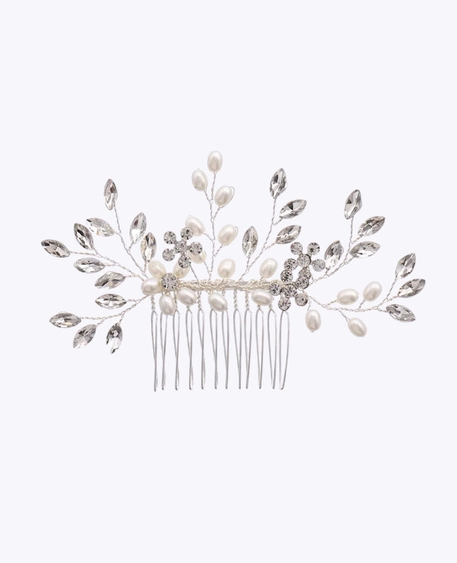 Blumenkamm Silber Nr. 1 Damen «Élise»