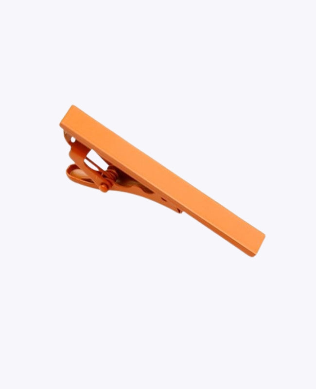 Krawattenklammer Orange aus Metall