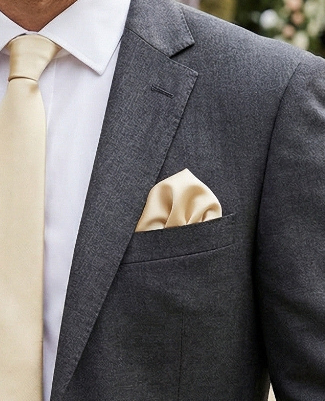 Einstecktuch Gold n°2 aus Polyester «Jules»