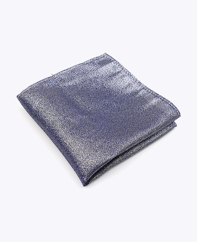Einstecktuch mit Glitzer Blau n°1 aus Polyester | Isidore - Unipap's