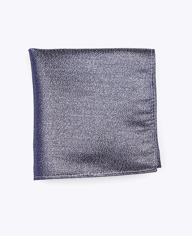 Einstecktuch mit Pailletten Blau n°1 aus Polyester | Isidore - Unipap's