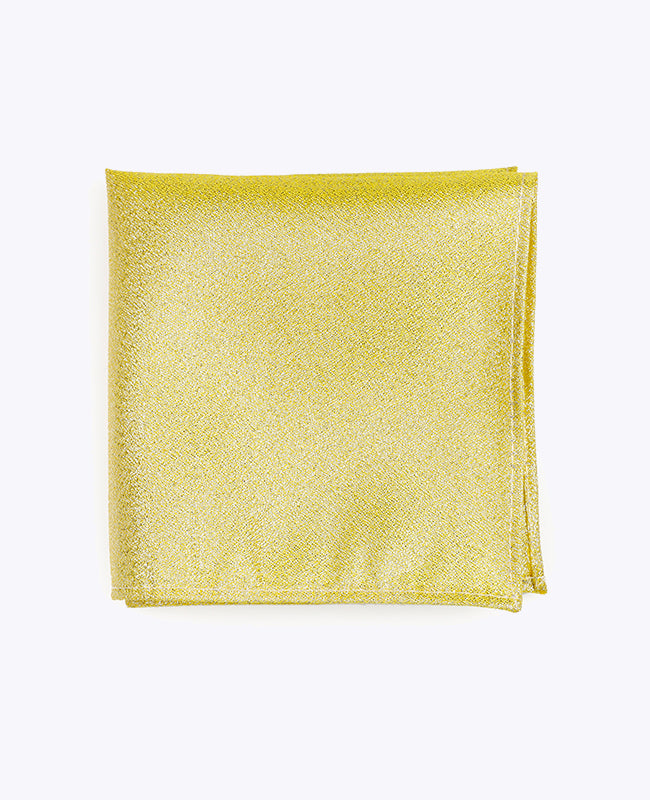 Einstecktuch Gold Glitzer Nr.1 aus Polyester | Isidore - Unipap's