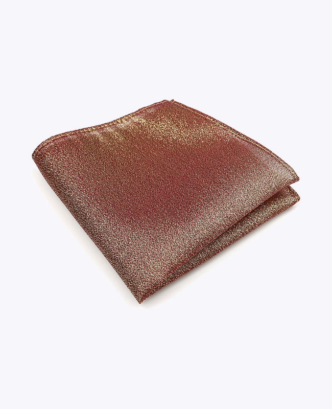 Glitzer-Einstecktuch Braun n°2 Polyester | Isidore - Unipap's