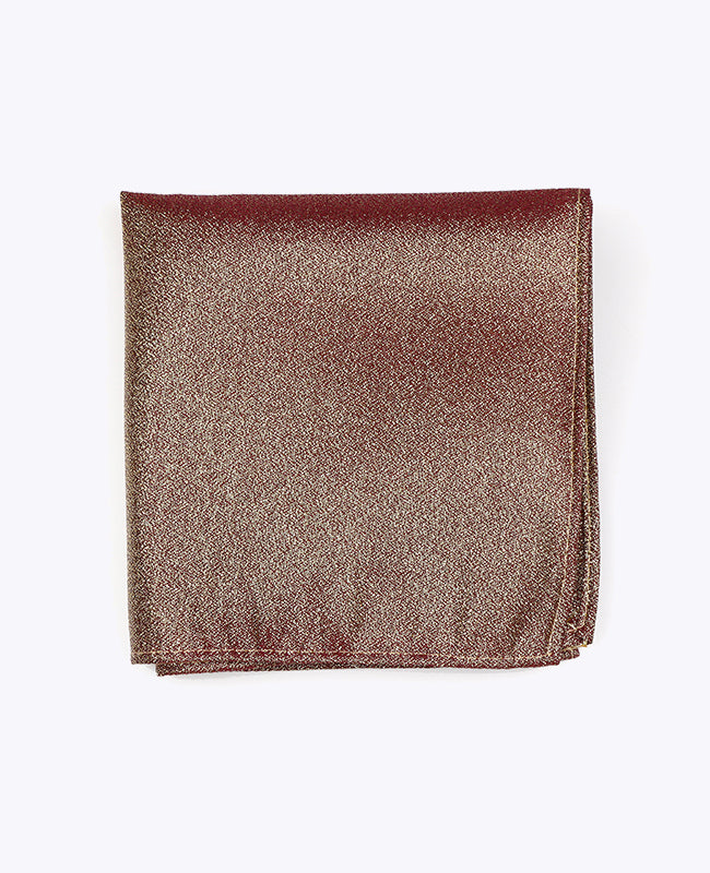 Glitzer-Einstecktuch Braun n°2 Polyester | Isidore - Unipap's