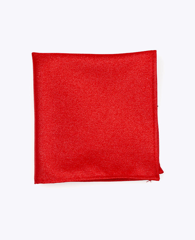 Einstecktuch mit roten Pailletten Nr. 1 aus Polyester | Armand - Unipap's