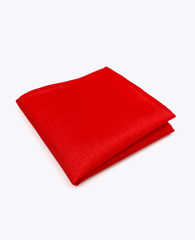 Glitzer-Einstecktuch Rot Nr. 1 aus Polyester | Léonard - Unipap's