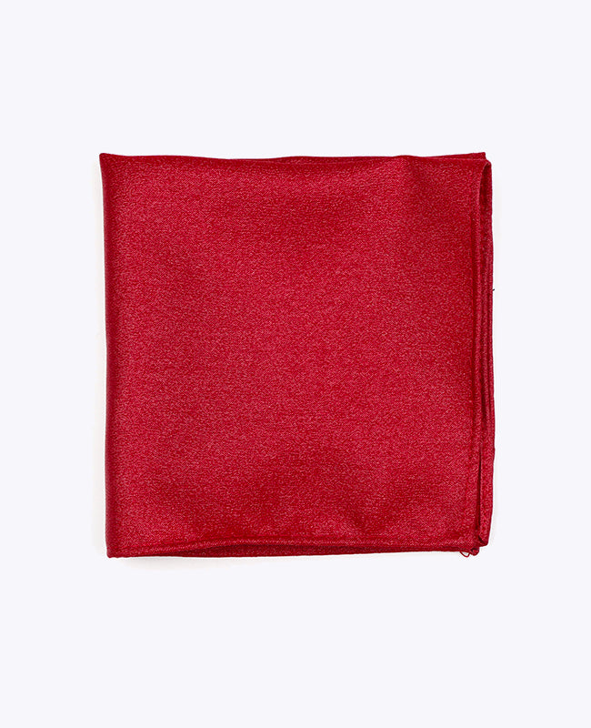 Einstecktuch mit roten Pailletten Nr. 2 aus Polyester | Armand - Unipap's