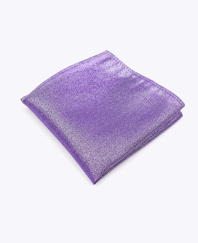 Einstecktuch mit Glitzer Violett n°2 aus Polyester | Isidore - Unipap's