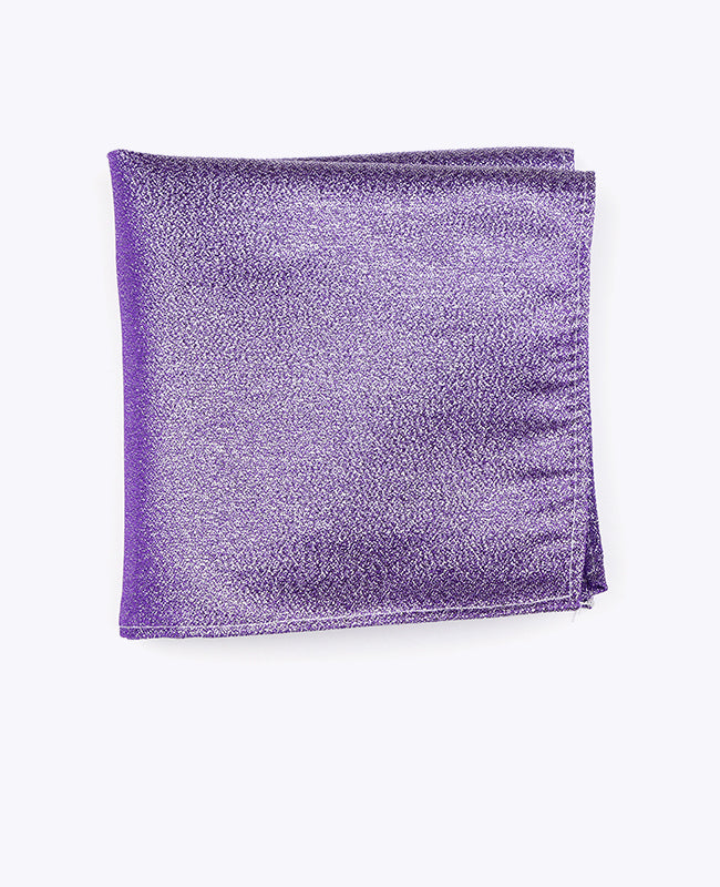 Einstecktuch mit Pailletten Violett n°2 aus Polyester | Isidore - Unipap's