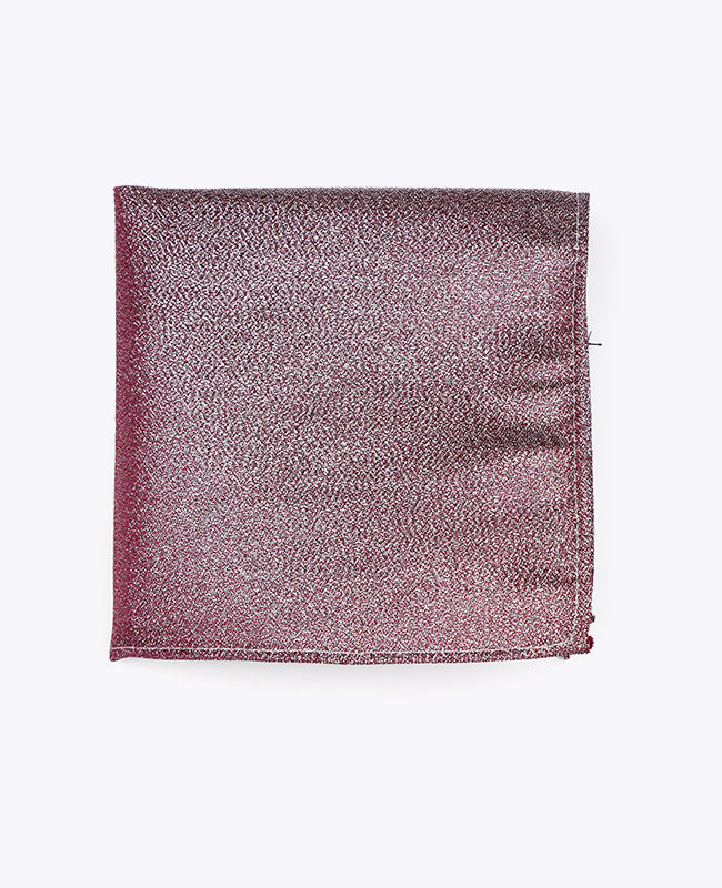 Einstecktuch mit Glitzer Violett n°3 aus Polyester | Isidore - Unipap's