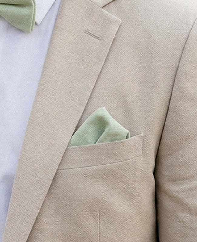 Einstecktuch Grün Nr. 1 aus Baumwolle «Oscar»