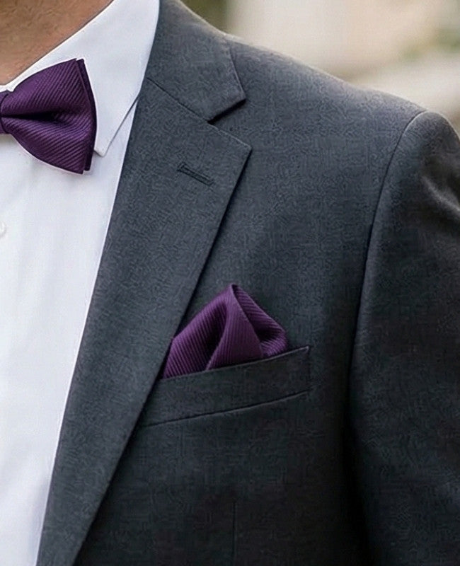 Einstecktuch Violett Nr. 2 aus Polyester «Lucien»
