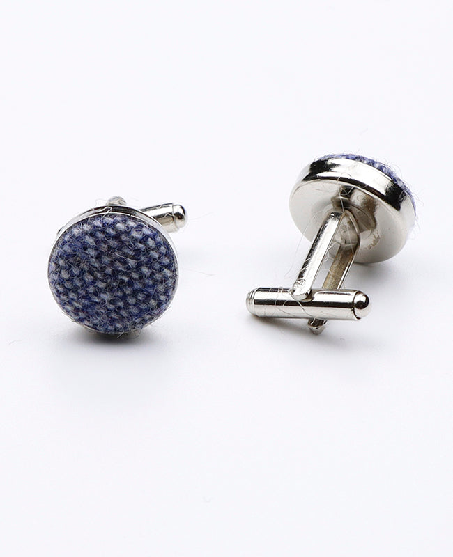 Boutons de Manchette Bleu n°3 en Laine | Claude - Unipap's
