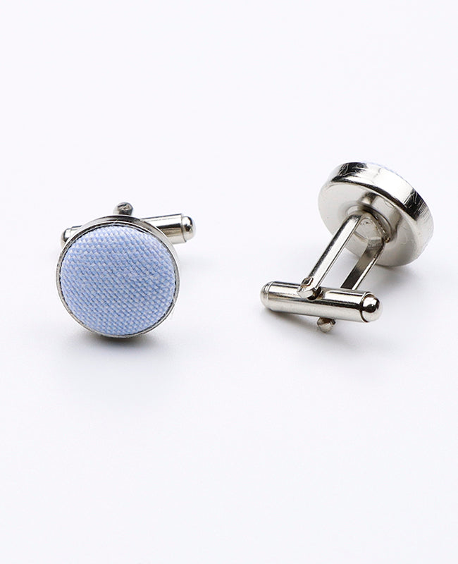 Boutons de Manchette Bleu n°3 en Coton | Edgard - Unipap's
