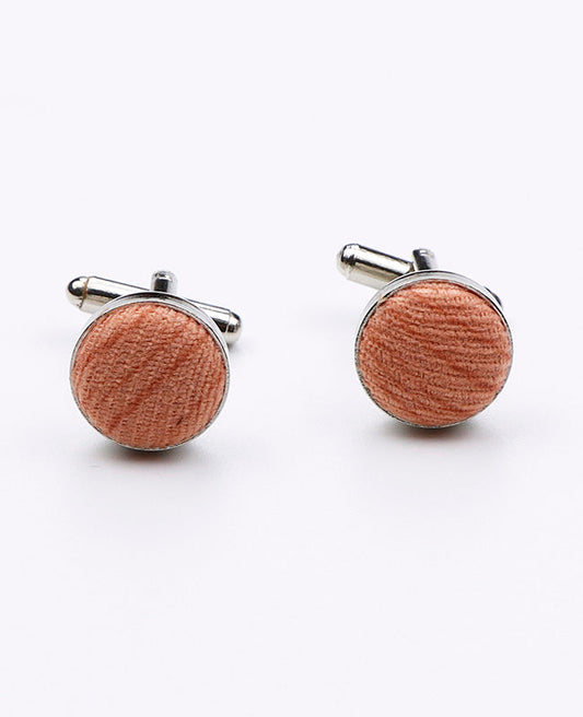 Boutons de Manchette Orange en Polyester | Augustin - Unipap's