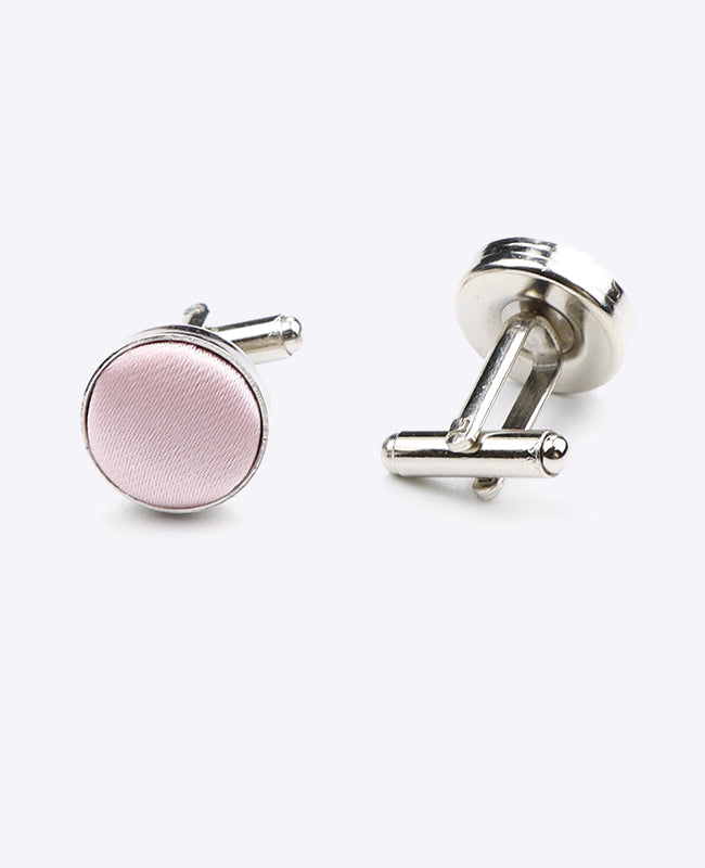 Boutons de Manchette Rose en Polyester | Jules - Unipap's