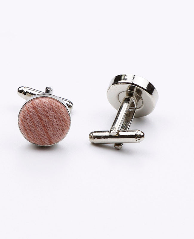 Boutons de Manchette Rose en Polyester | Augustin - Unipap's