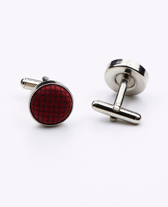 Boutons de Manchette Rouge n°1 en Polyester | Martin - Unipap's
