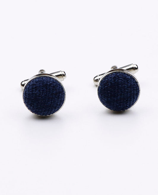Boutons de Manchette Bleu n°1 en Effet Velours | Simon - Unipap's