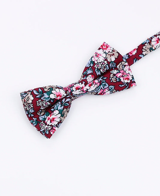 Noeud Papillon Liberty Rouge Enfant en Coton | Charles - Unipap's