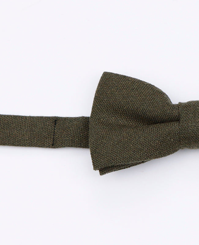 Noeud Papillon Vert n°1 Enfant en Lin | Basile - Unipap's