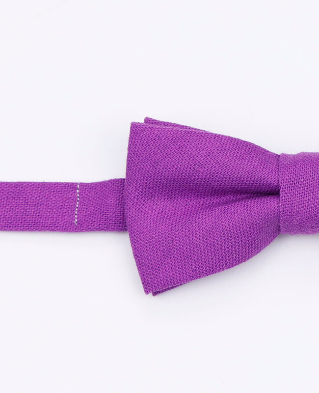 Noeud Papillon Violet n°2 Enfant en Lin | Basile - Unipap's