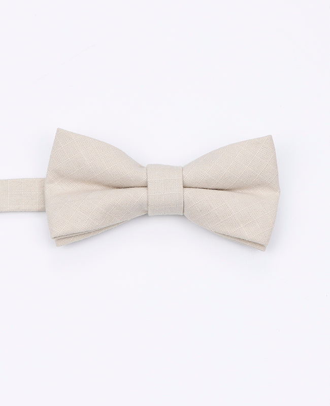 Noeud Papillon Beige en Coton | Oscar - Unipap's