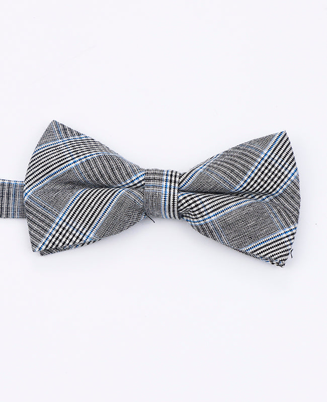 Noeud Papillon Tartan Gris n°1 Homme en Coton | Marcel - Unipap's